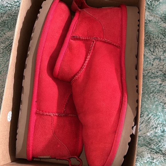 UGG | Shoes | Ugg Ultra Mini Red Boots 8 | Poshmark